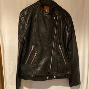 Ladies faux leather jacket